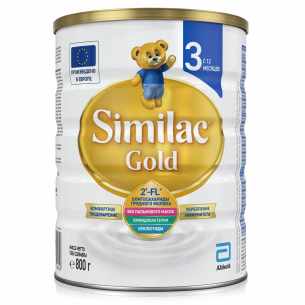 Similac gold 3 сухой молочный напиток детское молочко 800,0