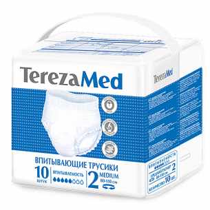 TerezaМed трусы-подгузники для взрослых medium (№2) №10 объём бёдер 75/80–110 см