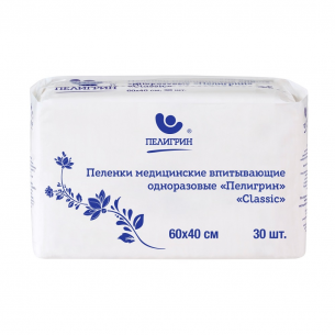 Пелигрин classic пеленки впитывающие одноразовые 40х60 n30