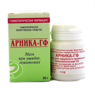 Арника-ГФ мазь для наружного применения гомеопатическая банка 25г