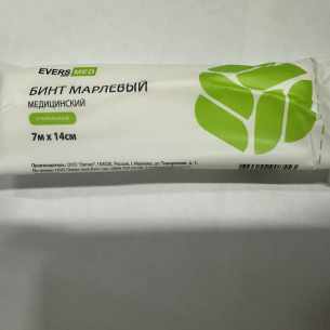 БИНТ МАРЛЕВ. МЕДИЦ. EVERSMED СТЕР. 7МХ14СМ