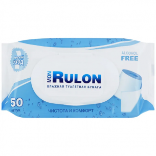 Mon rulon бумага туалетная влажная n50