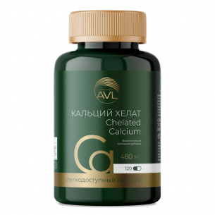 Кальций хелат капсулы массой 586мг №120