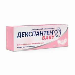 Декспантен Baby крем с Д-пантенолом 6% и пчелиный воск туба 50г