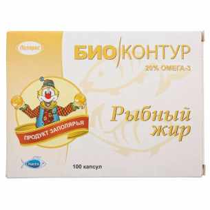 Рыбный жир ''биоконтур'' капсулы 330г №100