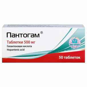 Пантогам таблетки 500мг №50