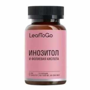 LeafToGo Инозитол с фолиевой кислотой капсулы массой 740мг №90 Акция