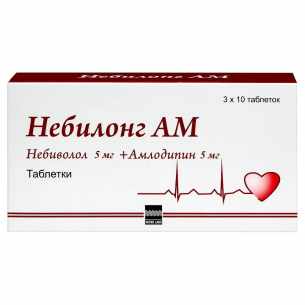 Небилонг АМ таблетки 5мг+5мг №30