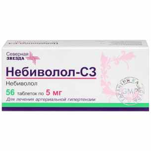 Небиволол-СЗ таблетки 5мг №56