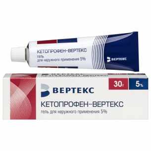 Кетопрофен Вертекс гель для наружного применения 5%  туба 30г