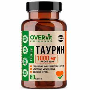 Overvit Таурин капсулы массой 650мг №60