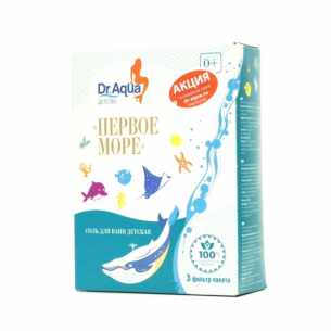 Dr aqua соль для ванн детская первое море морская природная 150,0 n3 ф/пак
