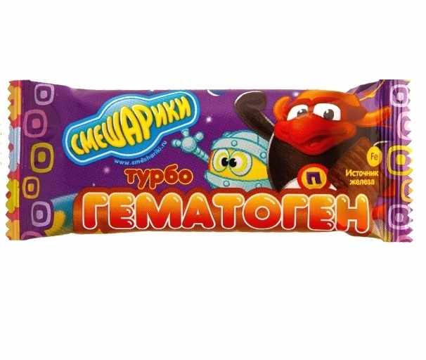 Турбогематоген детский Смешарики 35г (отпуск 24шт)