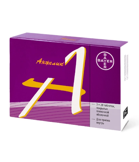 Анжелик таблетки покрытые плёночной оболочкой 1мг+2мг №84