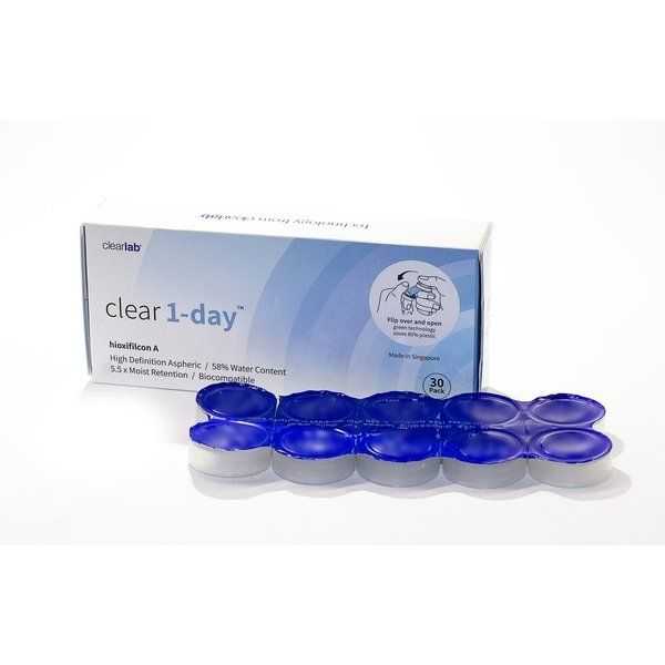 Clear1-day однодневные контактные линзы /-1,00/ №30