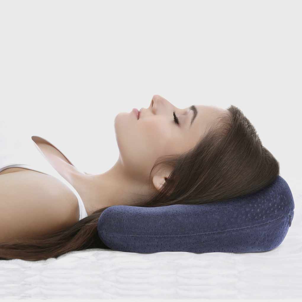 Подушка ортопедическая с эффектом памяти для путешествий LumF-508