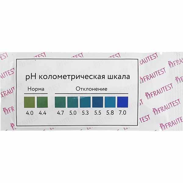 Frautest pН-Вalance тест для определения уровня кислотности влагалища №1