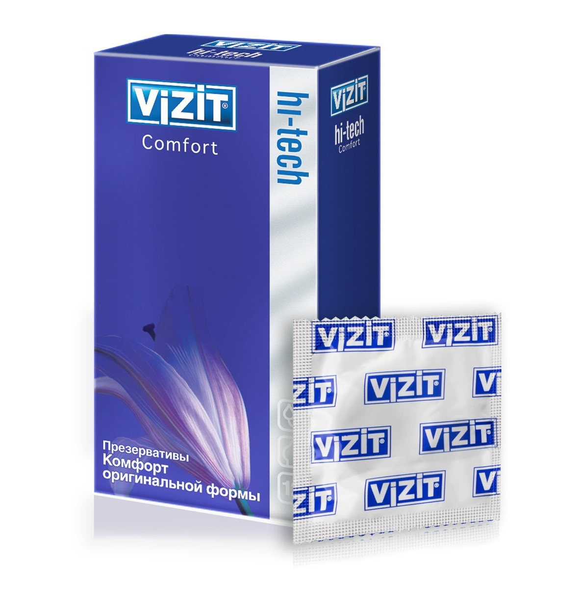 ПРЕЗЕРВАТИВЫ VIZIT HI-TECH COMFORT КОМФОРТ №12