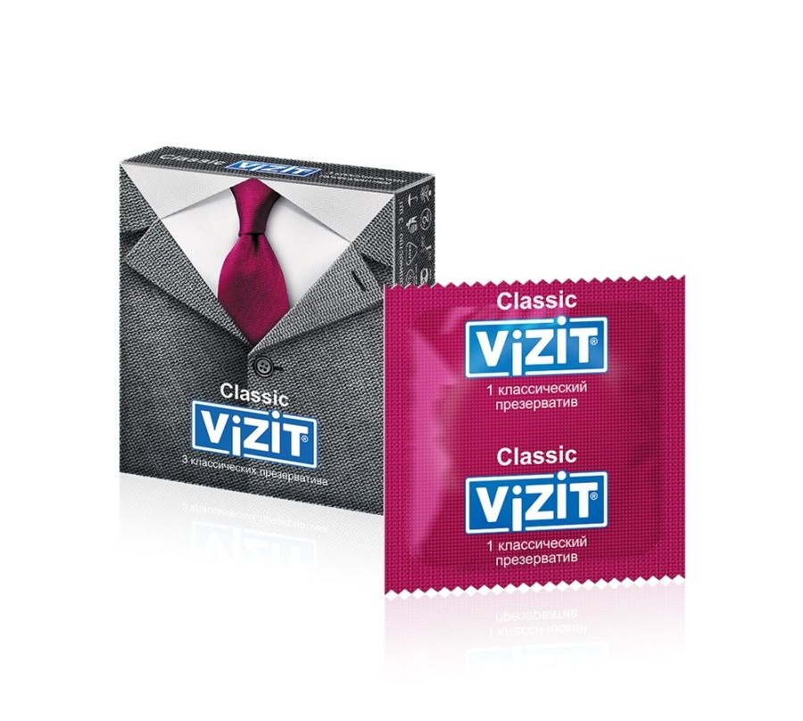 ПРЕЗЕРВАТИВЫ VIZIT CLASSIC КЛАССИЧЕСКИЕ №3
