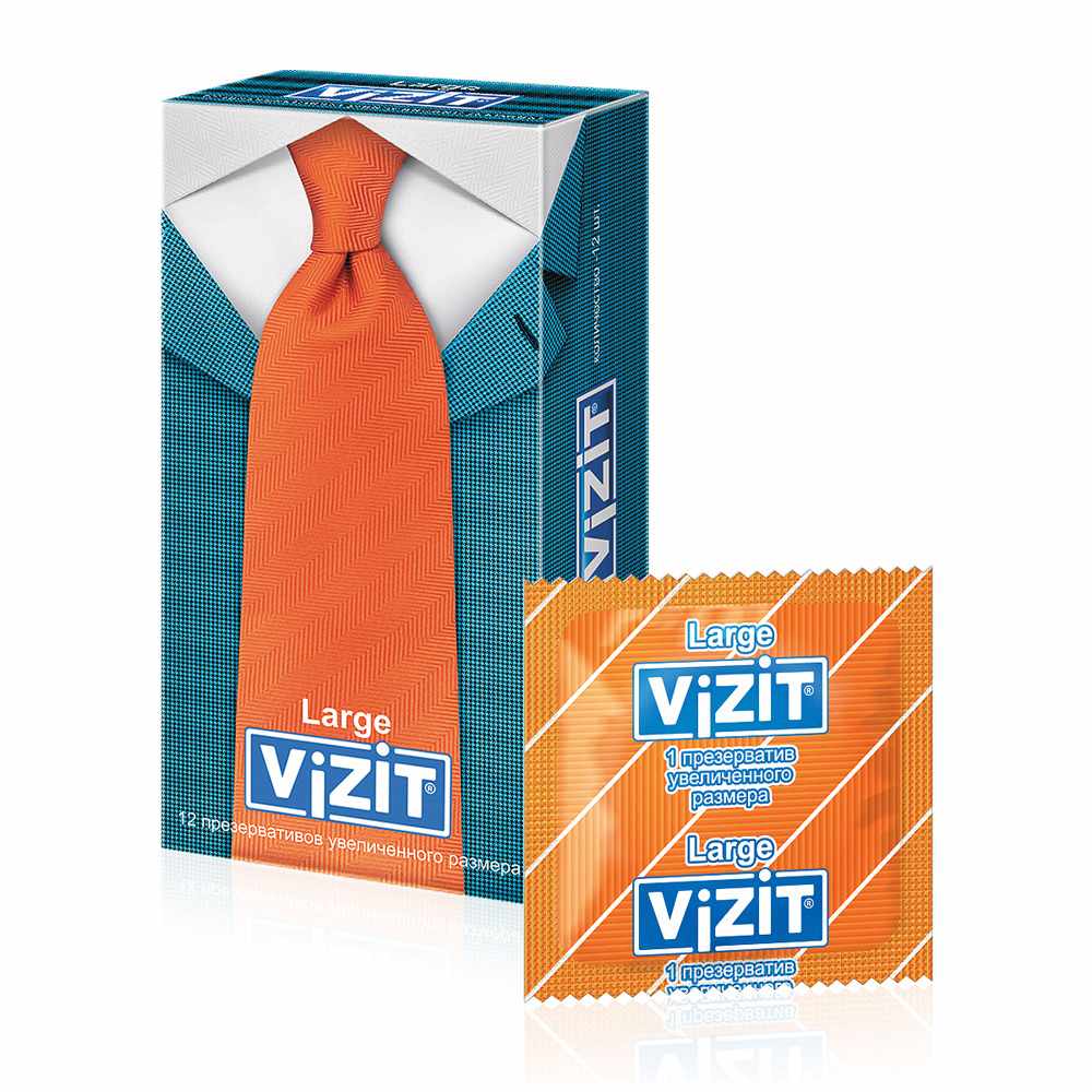 ПРЕЗЕРВАТИВЫ VIZIT LARGE УВЕЛИЧЕННОГО РАЗМЕРА №12