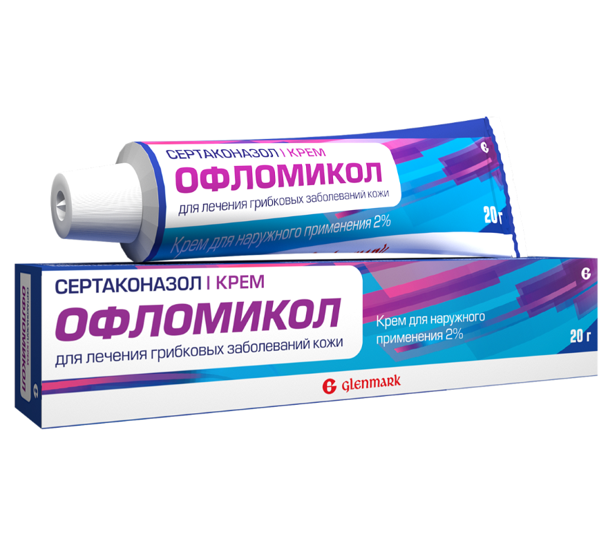 Офломикол крем для наружного применения 2% туба 20г 