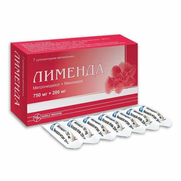 Лименда супп вагин 750 мг +200 мг х7 ^