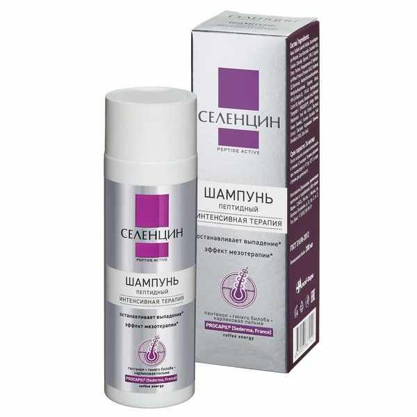 Селенцин peptide active шампунь пептидный интенсивная терапия укрепляющий 200мл