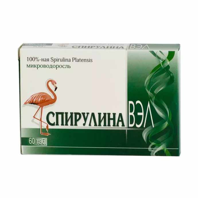 Спирулина ВЭЛ таблетки 0,5г №60