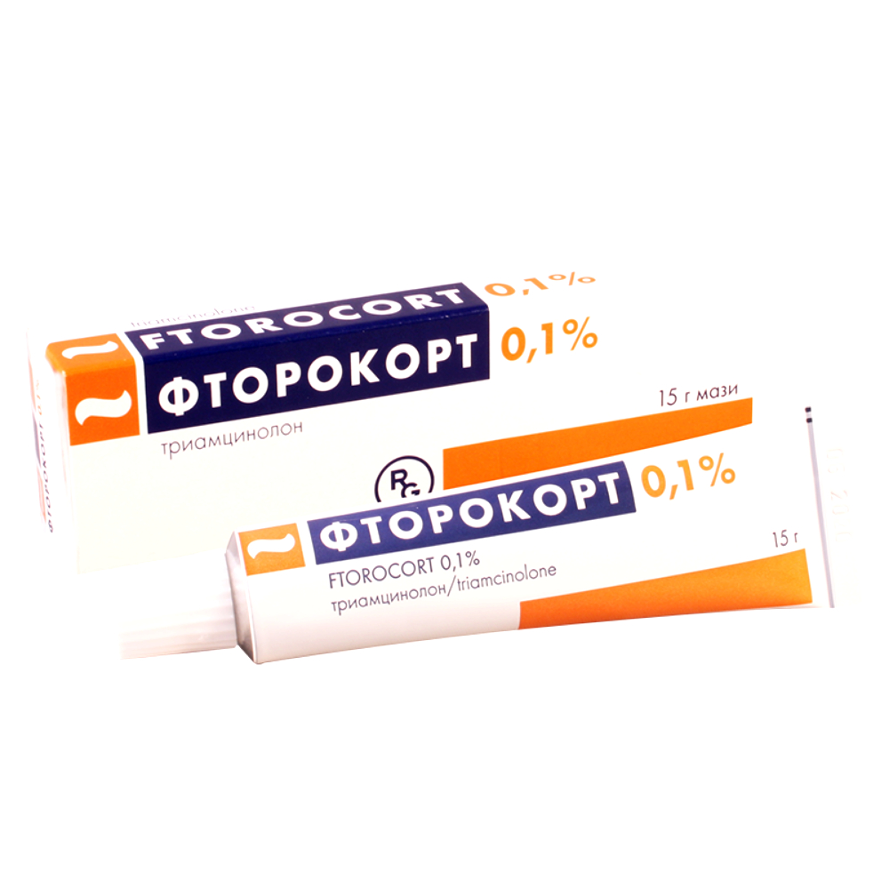 ФТОРОКОРТ МАЗЬ ДЛЯ НАРУЖНОГО ПРИМЕНЕНИЯ 0.1% (ТУБЫ АЛЮМИНИЕВЫЕ) 15Г. №1
