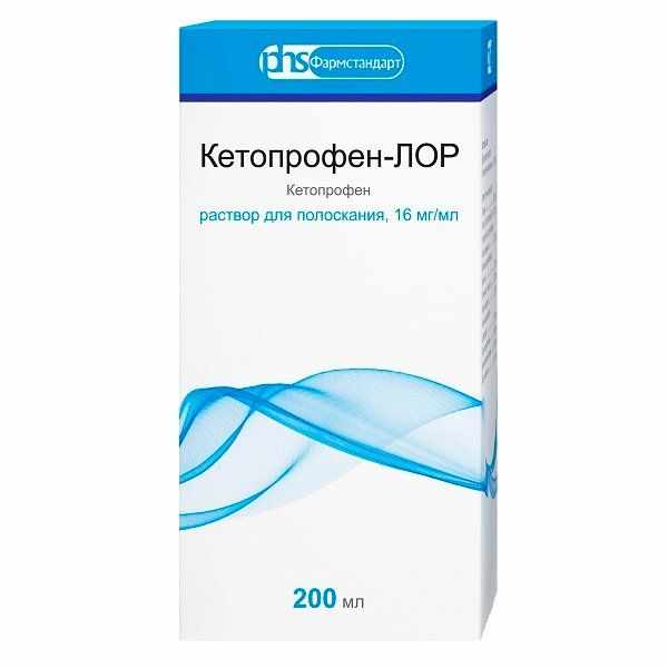 Кетопрофен-Лор раствор для полоскания 16мг/мл флакон 200мл