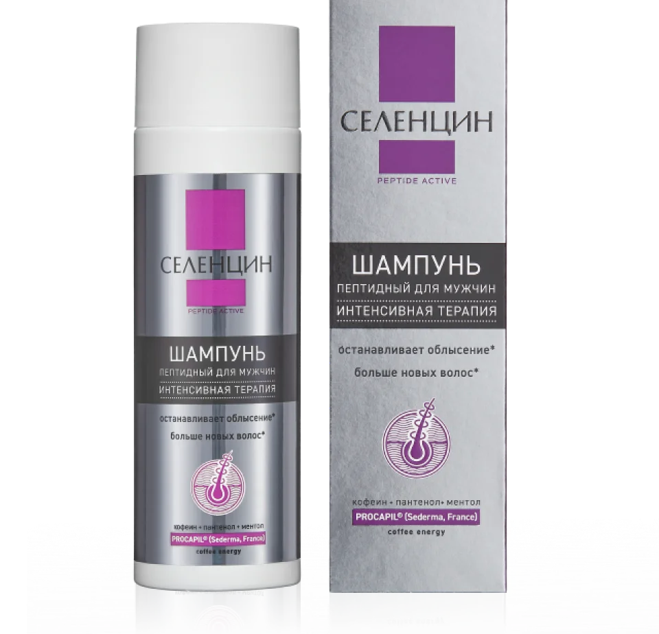 Селенцин Peptide Active шампунь для мужчин флакон 200мл