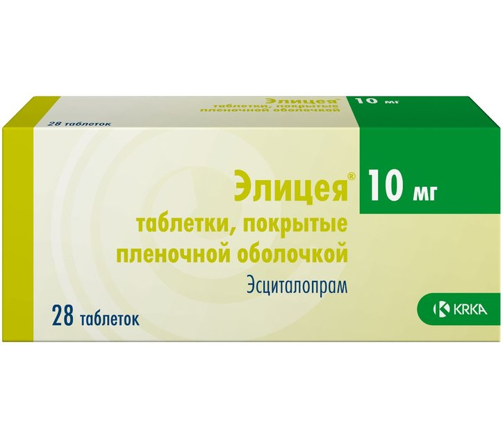 Элицея таблетки покрытые плёночной оболочкой 10мг №28