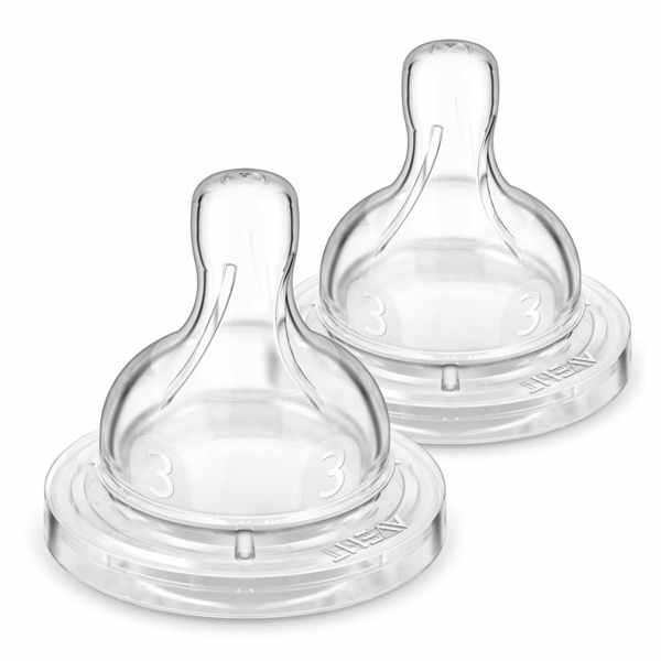 Авент Anti-colic SCF763/02 соска силиконовая средний поток 3мес.+ №2