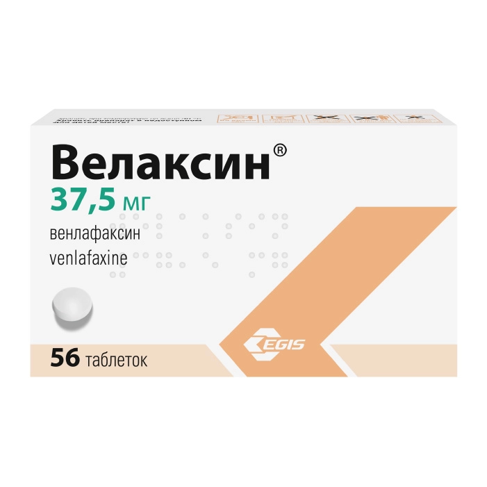 Велаксин таблетки 37,5мг №56