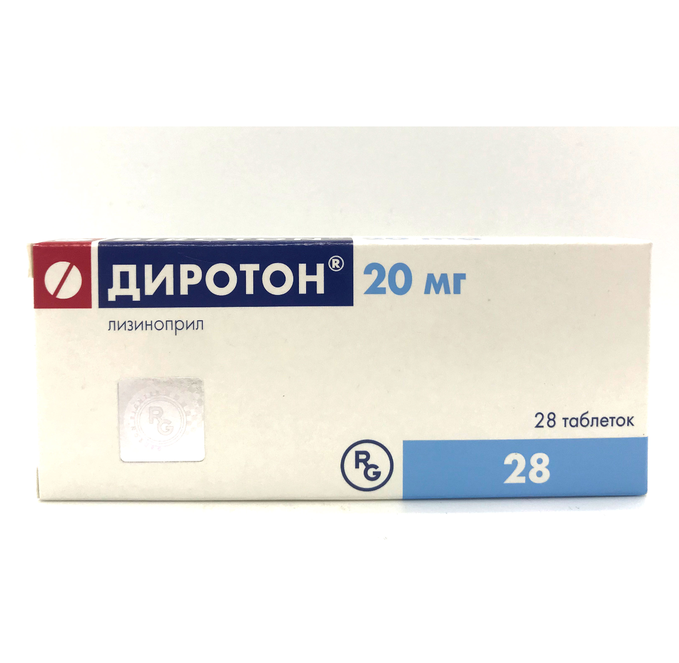 Диротон таблетки 20мг №28
