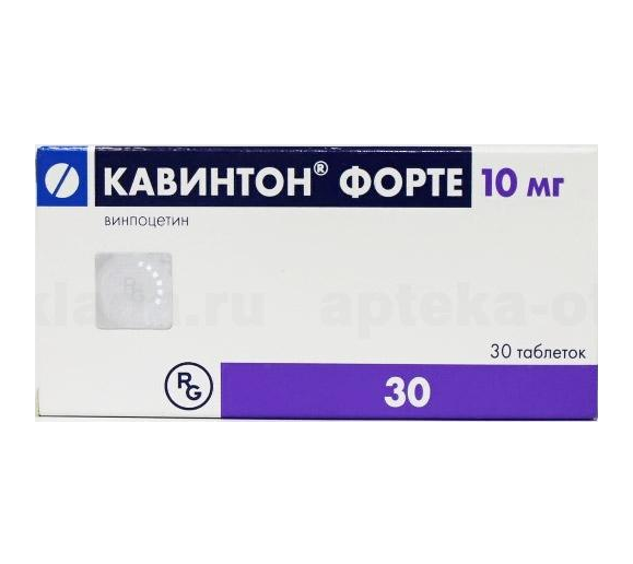 Кавинтон форте таблетки 10мг №30 