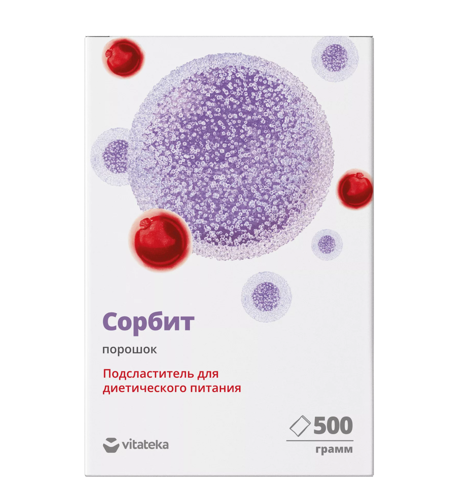 ВИТАТЕКА ПОДСЛАСТИТЕЛЬ СОРБИТ ПОРОШОК 500г