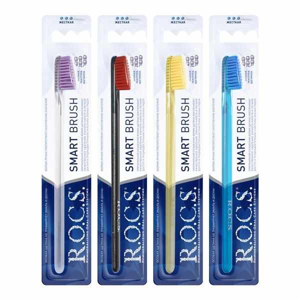 Рокс Smart Brush классическая зубная щетка жесткая №1