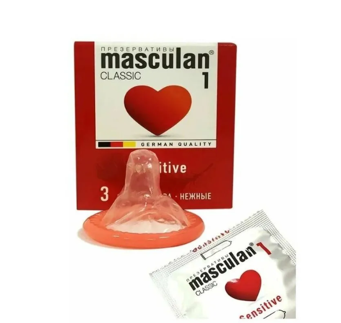 Презервативы Masculan Sensitive plus нежные №3