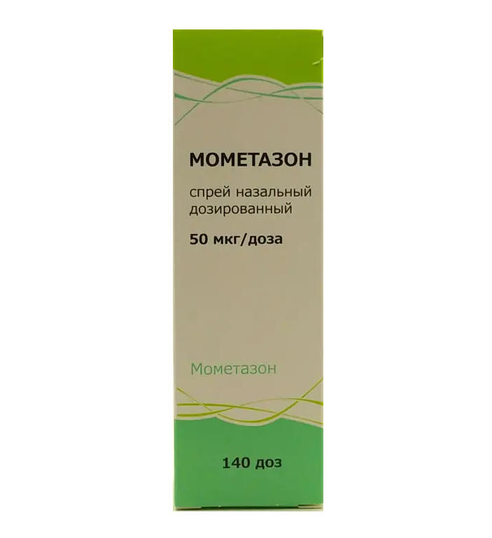 Мометазон спрей назальный дозированный 50мкг/доза флакон 140доз