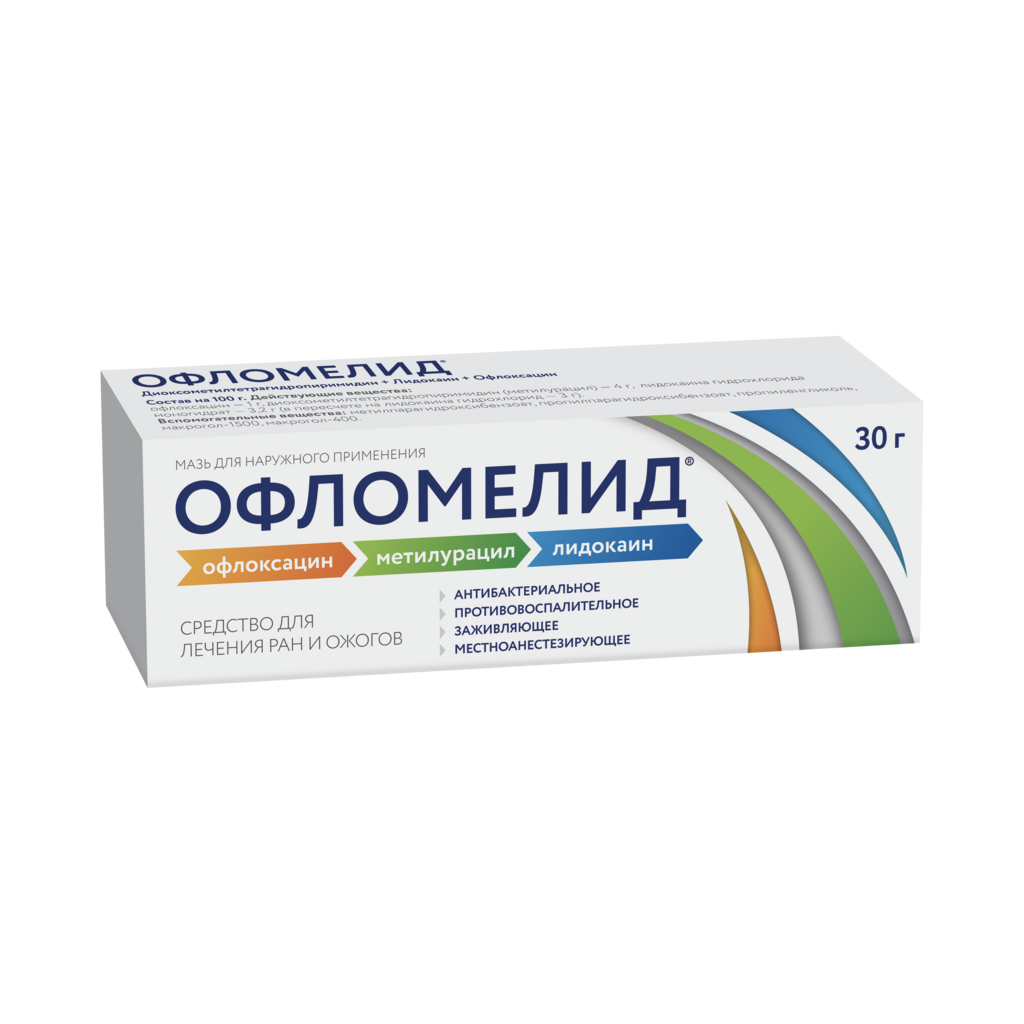Офломелид мазь д/наруж прим 30 г х1 ^