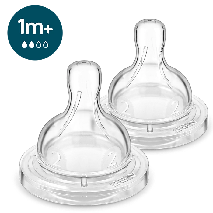 АВЕНТ СОСКА СИЛИКОНОВАЯ ANTI-COLIC МЕДЛЕННЫЙ ПОТОК С 1 МЕС. №2 (SCY762/02)