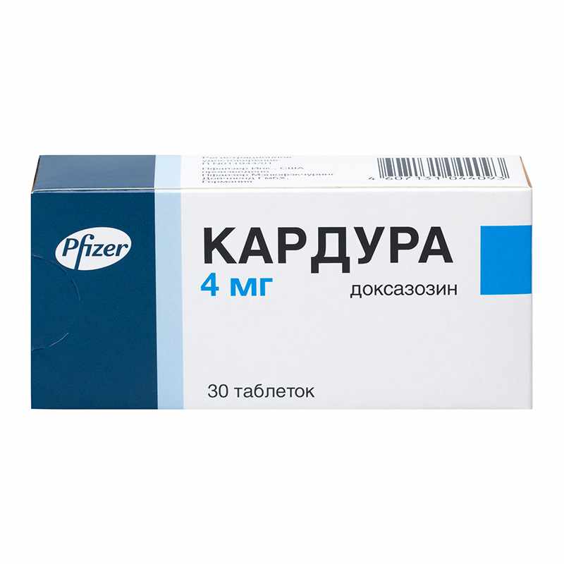 Кардура таб. 4мг №30