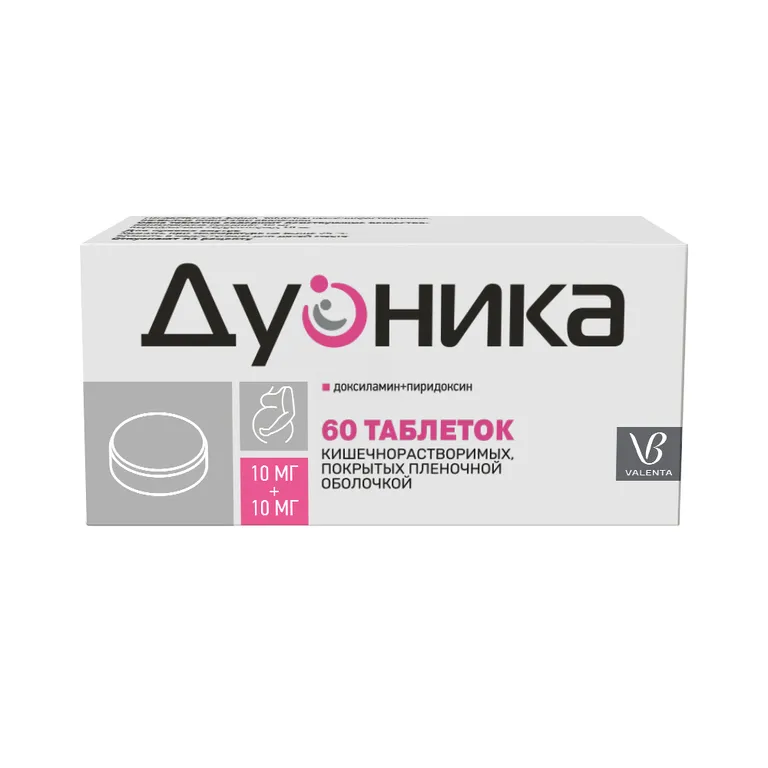 Дуоника® таб. кишечнораст. ппо 10мг+10мг №60