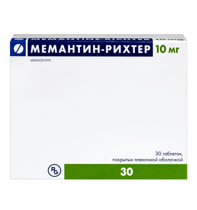 Мемантин-Рихтер табл п/о плен 10 мг блист х30 #