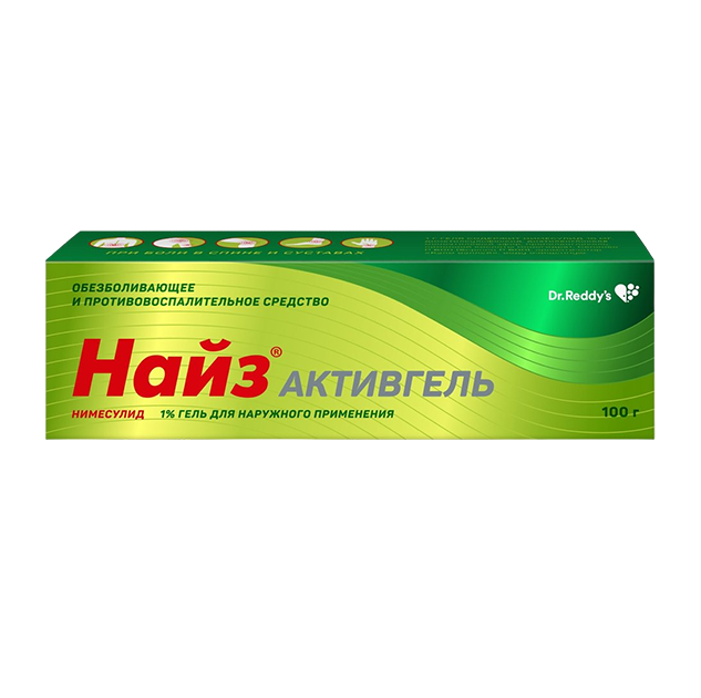 Найз Активгель гель для наружного применения 1 % туба 100 г 