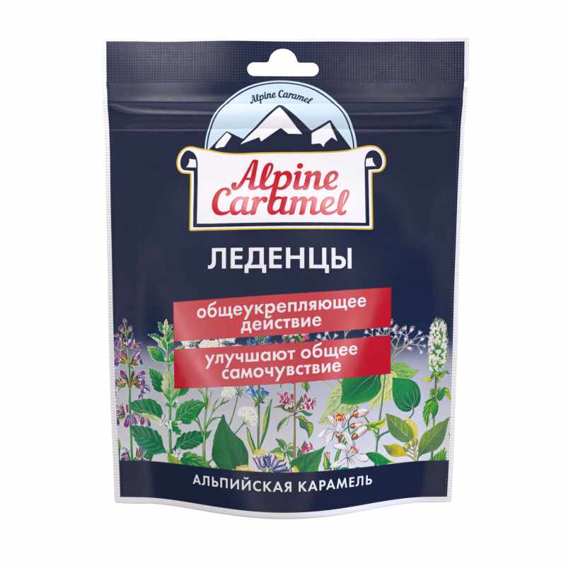 ALPINE CARAMEL ЛЕДЕНЦЫ АЛЬПИЙСКАЯ КАРАМЕЛЬ 75,0