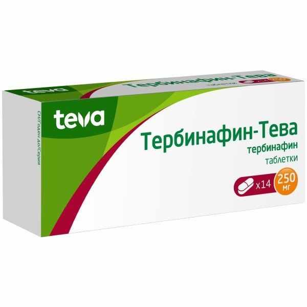 Тербинафин-Тева таблетки 250мг №14