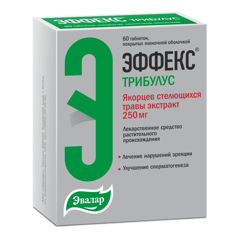 Эффекс Трибулус табл п/о плен 250 мг х60 ^