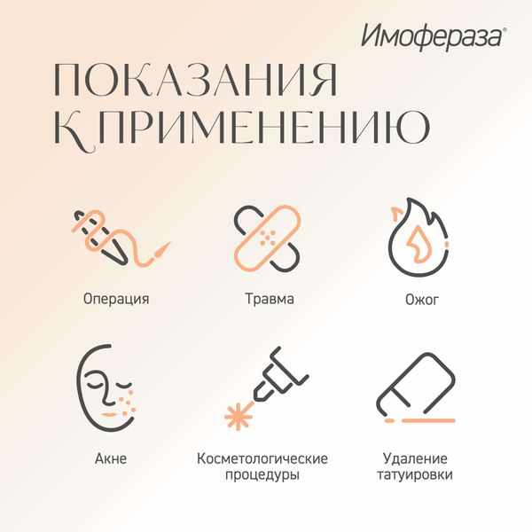 Имофераза крем косметический для ухода за кожей в области шрама и рубца туба 30г